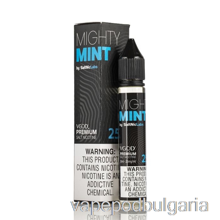 Vape Течности Mighty Mint - Vgod Saltnic - 30ml 25mg